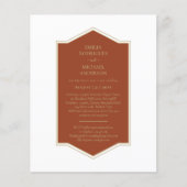 Bilingual Spanish Boda Budget Wedding Flyer (Vorne)