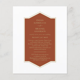 Bilingual Spanish Boda Budget Wedding Flyer