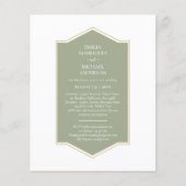 Bilingual Spanish Boda Budget Wedding Flyer (Vorne)