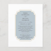Bilingual Spanish Boda Budget Wedding Flyer (Hinten)