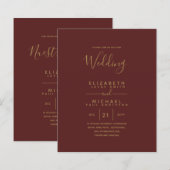 Bilingual Spanish BODA English Wedding (Vorne/Hinten)
