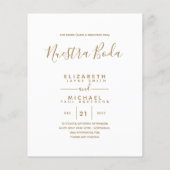 Bilingual Spanish BODA English Wedding (Rückseite)