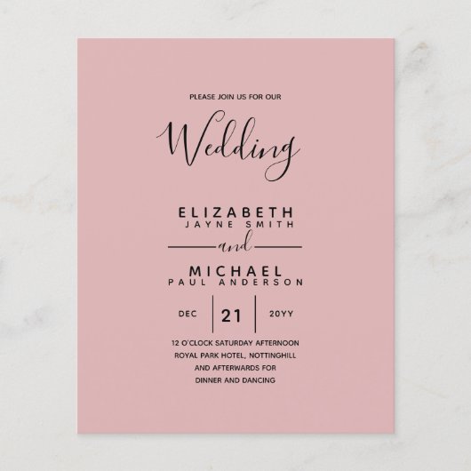 Bilingual Spanish BODA English Wedding (Vorderseite)
