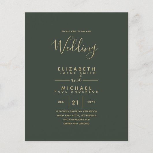 Bilingual Spanish BODA English Wedding (Vorderseite)