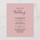 Bilingual Spanish BODA English Wedding Flye Flyer (Vorne)