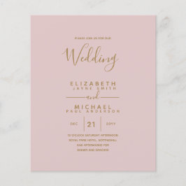 Bilingual Spanish BODA English Wedding Flyer