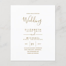 Bilingual Spanish BODA English Wedding Flyer