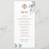 Bilingual Vietnamese Eucalyptus Song Hy Menükarte (Vorderseite)