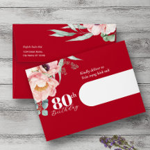 Bilingual Vietnamese Peony Birthday Einladung
