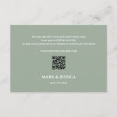 Bilingual Vietnamese Peony Song Hy Wedding RSVP (Rückseite)