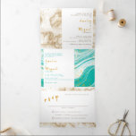 Bilingual Wedding Einladung - Marmor in einem<br><div class="desc">Passen Sie diese elegante, moderne zweisprachige Hochzeitseinladung in allen zwei Sprachen an - illustriert Englisch und Spanisch, funktioniert aber genauso gut für Ihre eigene Formulierung in Arabisch, Chinesisch, Französisch, Hebräisch, Hindi, Japanisch oder Russisch. Das Marmor inspirierte Design in Tees, Braun und Goldrahmen umrahmt zwei volle Einladungen, sodass alle Ihre Gäste...</div>