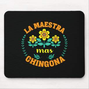 Bilinguale Lehrerin Zurück zur Schule Spanischlehr Mousepad