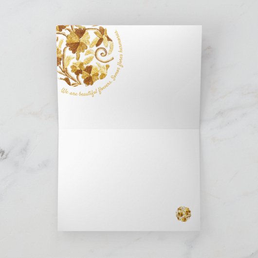 Bilingualer Gruß Karte (Innenseite)