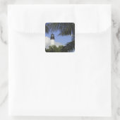 Bill Baggs Cape Florida Lighthouse, Bill Baggs 2 Quadratischer Aufkleber (Tasche)