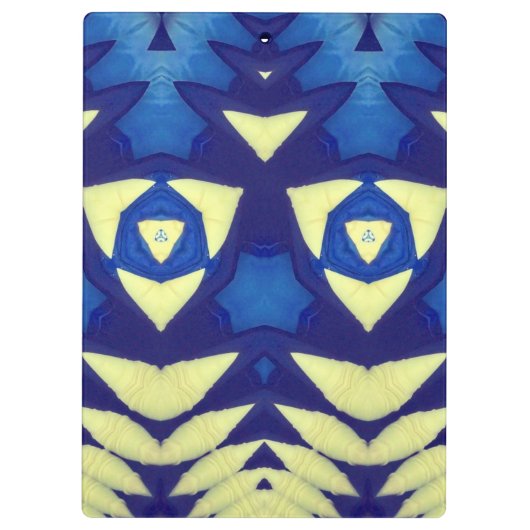 BILL ~ Blau und Creme Klemmbrett (Rückseite)