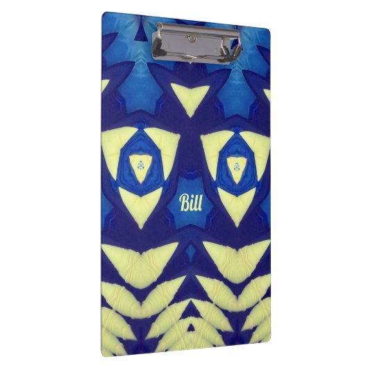 BILL ~ Blau und Creme Klemmbrett (Rechts)