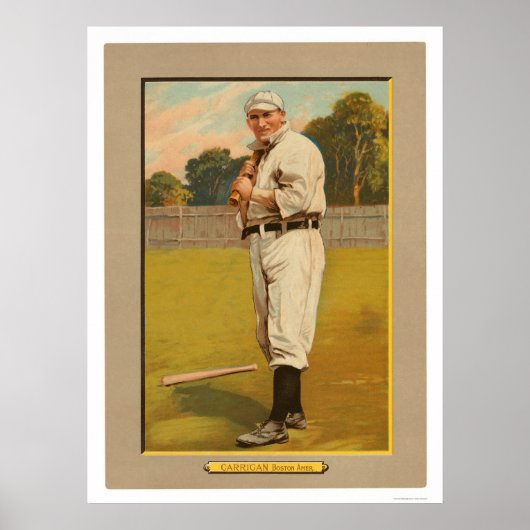 Bill Carrigan Red Sox Baseball 1911 Poster (Vorne)