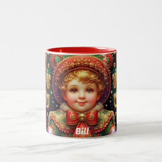 BILL~ CHRISTMAS KIND ~ ZWEIFARBIGE TASSE (Mittel)
