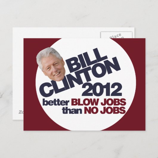 Bill Clinton 2012 Postkarte (Vorne/Hinten)