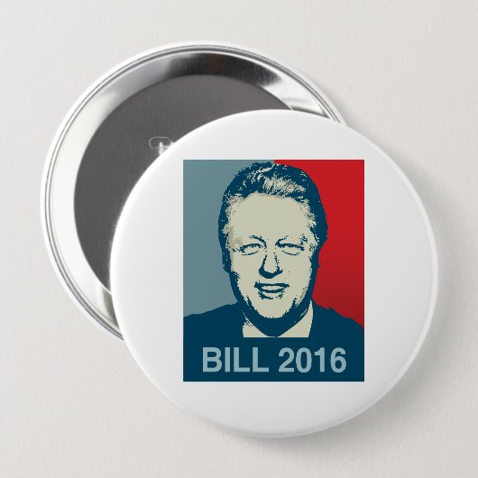 BILL CLINTON 2016 - .PNG BUTTON (Vorne & Hinten)