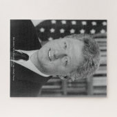Bill Clinton 42. Präsident der Vereinigten Staaten Puzzle (Horizontal)