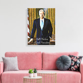 Bill Clinton 42. Präsident Keepake Leinwand Art (Insitu (Wohnzimmer))