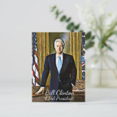 Bill Clinton 42. Präsident Keepake Postcard Postkarte (Stehend Vorderseite)