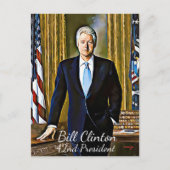 Bill Clinton 42. Präsident Keepake Postcard Postkarte (Vorderseite)
