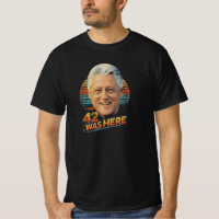 Bill Clinton 42 Retro-Politik-T-Shirt  