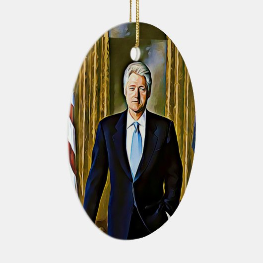 Bill Clinton 42nd Präsident Keepsake Ornament (Rechts)