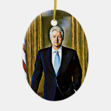 Bill Clinton 42nd Präsident Keepsake Ornament