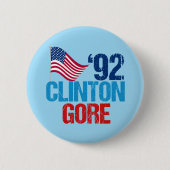 Bill Clinton Al Gore 1992 Button (Vorderseite)