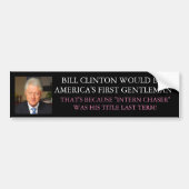 BILL CLINTON AUTOAUFKLEBER (Vorne)