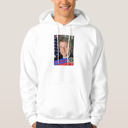 Bill Clinton Baseball Card Hoodie (Vorderseite)