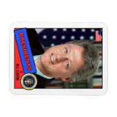 Bill Clinton Baseball Card Magnet (Horizontal)
