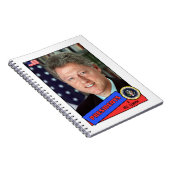 Bill Clinton Baseball Card Notizblock (Rechte Seite)