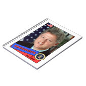Bill Clinton Baseball Card Notizblock (Linke Seite)