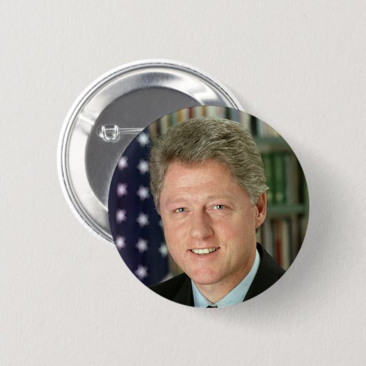Bill Clinton Button (Vorne & Hinten)