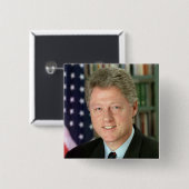 Bill Clinton Button (Vorne & Hinten)