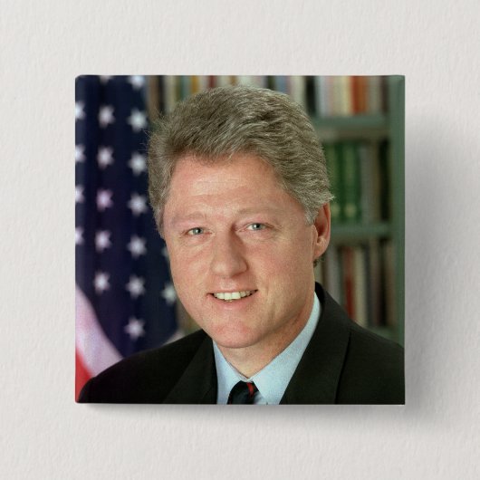 Bill Clinton Button (Vorderseite)