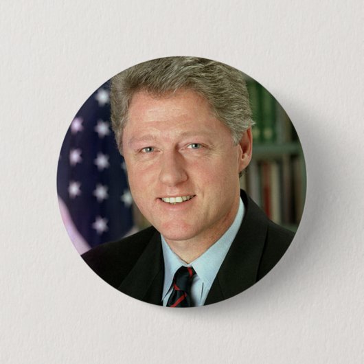 Bill Clinton Button (Vorderseite)