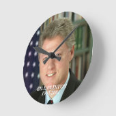Bill Clinton clock Runde Wanduhr (Winkel)