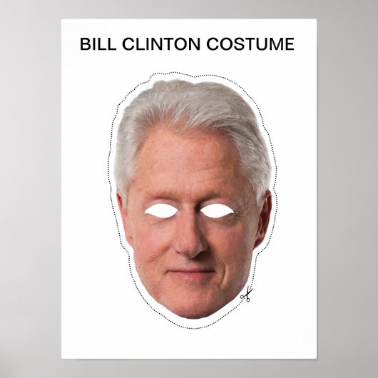 Bill Clinton Costume Poster (Vorne)
