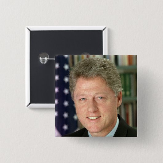 Bill Clinton Demokratischer Präsident Weißes Haus Button (Vorne & Hinten)