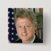 Bill Clinton Demokratischer Präsident Weißes Haus Button (Vorderseite)