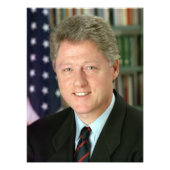 Bill Clinton Fotodruck (Vorne)