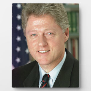 Bill Clinton Fotoplatte
