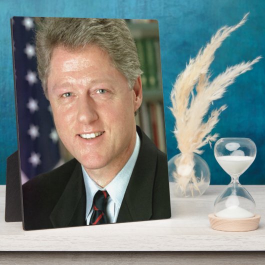 Bill Clinton Fotoplatte (Seite)
