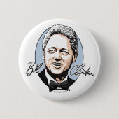 Bill Clinton für ersten Herr-Knopf Button (Vorderseite)