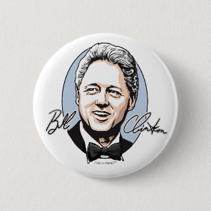 Bill Clinton für ersten Herr-Knopf Button